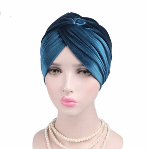 Twist velvet knotted headwrap (Eight  colors)