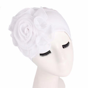 High elastic  double cap with big flowers (  Eleven colors)