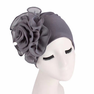 High elastic  double cap with big flowers (  Eleven colors)