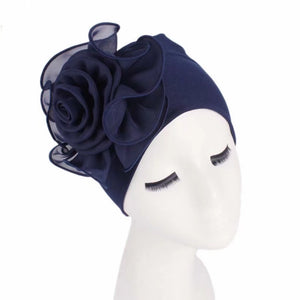 High elastic  double cap with big flowers (  Eleven colors)