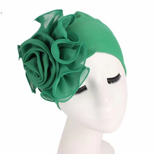 High elastic  double cap with big flowers (  Eleven colors)