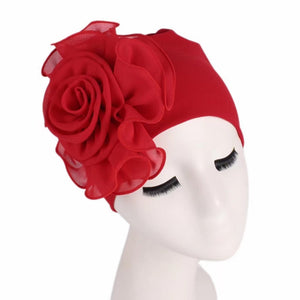 High elastic  double cap with big flowers (  Eleven colors)