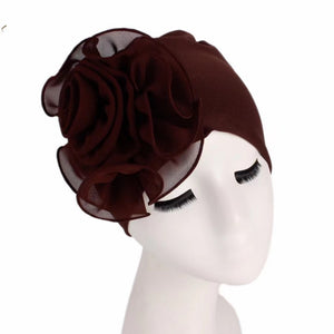 High elastic  double cap with big flowers (  Eleven colors)