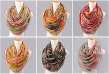 Load image into Gallery viewer, Abstract patterns cotton feeling long scarf (four colours)
