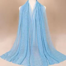 Load image into Gallery viewer, Long lace trendy gilding Scarf/Shawl  (Nine colors)
