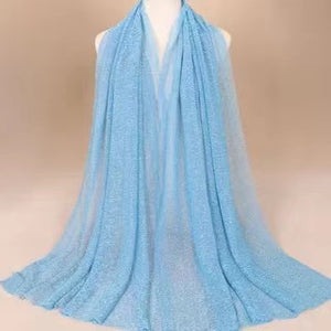 Long lace trendy gilding Scarf/Shawl  (Nine colors)