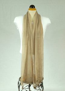 Plain silk feeling  long scarf (Five colours)