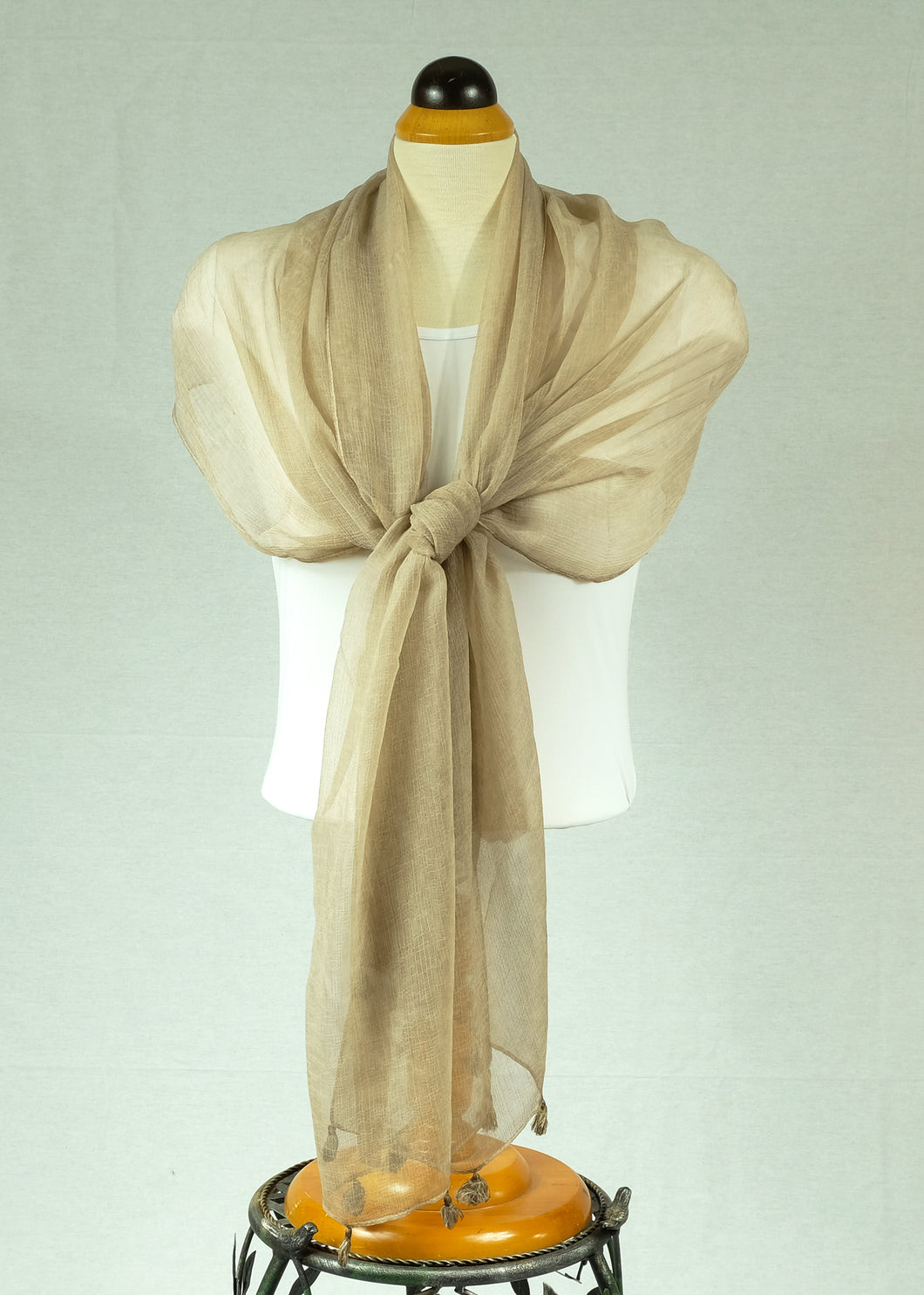 Plain silk feeling  long scarf (Five colours)