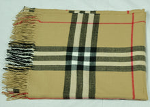 Load image into Gallery viewer, Winter Unsex check plaid wool feeling  large shawl/scarf (Seven colours)
