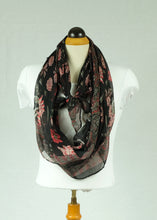 Load image into Gallery viewer, Flower pattern cotton feeling long scarf (four colours)
