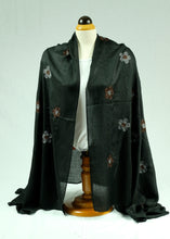 Load image into Gallery viewer, Embroidered large long scarf/shawl (three colours)
