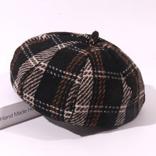 Load image into Gallery viewer, Wool check plaid Beret
