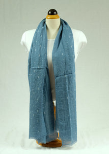 Arrow pattern cotton feeling long scarf (three colours)