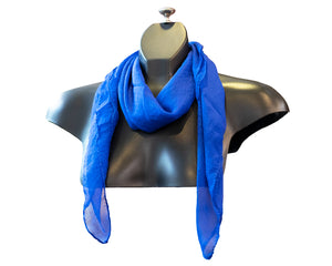 M-plain silk feeling square scarf (Eleven colours)