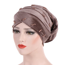 Load image into Gallery viewer, Velvet folding pile with pearl Cap  (Seven colors)
