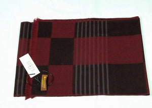 Narrow long wool unisex classic check plaid scarf (Five colours)