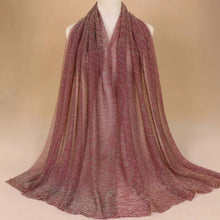 Load image into Gallery viewer, Long lace trendy gilding Scarf/Shawl  (Nine colors)
