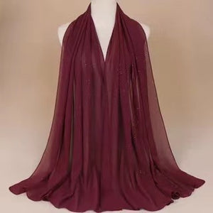 Long chiffon gilding scarf/Shawl  (Nine colors)