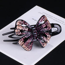 Load image into Gallery viewer, Sparkly Alligator Hair clips with butterfly  (Four colours)
