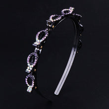 Load image into Gallery viewer, Rhinestone double layer twist plait headband (Five colours)
