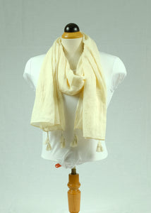 Plain cotton long scarf (Six colours)