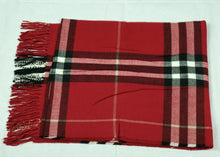 Load image into Gallery viewer, Winter Unsex check plaid wool feeling  large shawl/scarf (Seven colours)
