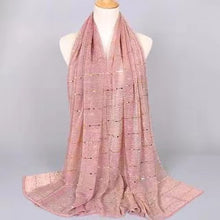 Load image into Gallery viewer, Long gilding paillette lace Scarf/Shawl  (twelve colors)
