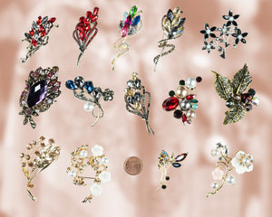 Flower brooches  (one piece price from $8-$15)