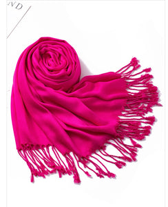 Cashmere Feeling Large plain Shawl/Scarf (twenty-one colours)