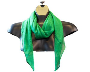 M-plain silk feeling square scarf (Eleven colours)