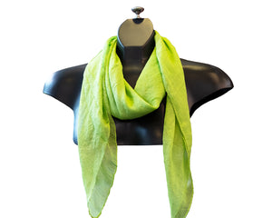 M-plain silk feeling square scarf (Eleven colours)