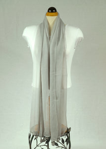 Plain silk feeling  long scarf (Five colours)