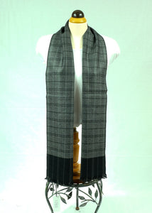 Narrow long wool unisex classic check plaid scarf (Five colours)