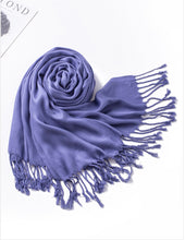 Load image into Gallery viewer, Cashmere Feeling Large plain Shawl/Scarf (twenty-one colours)
