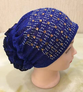 Kids size sparkly Turban/Hijab pattern 1 (Nine colours)