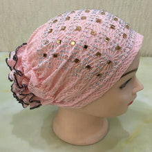 Load image into Gallery viewer, Kids size sparkly Turban/Hijab pattern 1 (Nine colours)
