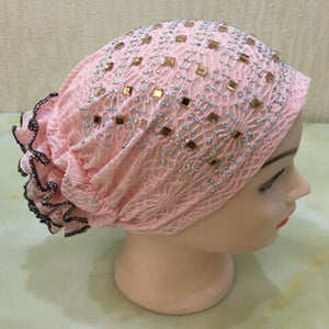 Kids size sparkly Turban/Hijab pattern 1 (Nine colours)