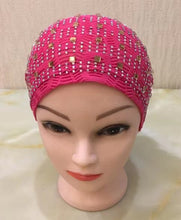 Load image into Gallery viewer, Kids size sparkly Turban/Hijab pattern 1 (Nine colours)
