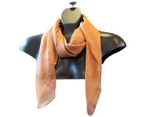 M-plain silk feeling square scarf (Eleven colours)