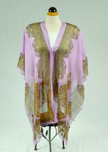 Load image into Gallery viewer, Silk feeling buttoned shawl  (Eleven colours)
