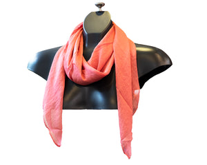 M-plain silk feeling square scarf (Eleven colours)