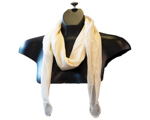 M-plain silk feeling square scarf (Eleven colours)