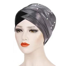 Load image into Gallery viewer, Forehead cross nail bead shining cap(Five colors)
