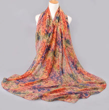 Load image into Gallery viewer, Abstract patterns cotton feeling long scarf (four colours)
