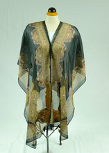 Load image into Gallery viewer, Silk feeling buttoned shawl  (Eleven colours)
