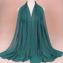 Load image into Gallery viewer, Long chiffon gilding scarf/Shawl  (Nine colors)
