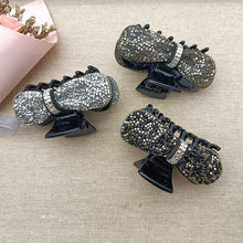 Load image into Gallery viewer, Classic middle Claw Hair clips with rhinestones (three-colours )
