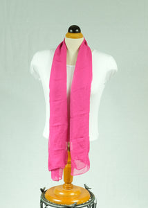 Plain silk feeling buttoned shawl (nine colours)