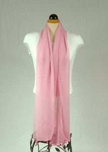 Plain silk feeling  long scarf (Five colours)