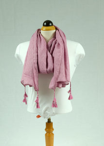 Plain cotton long scarf (Six colours)